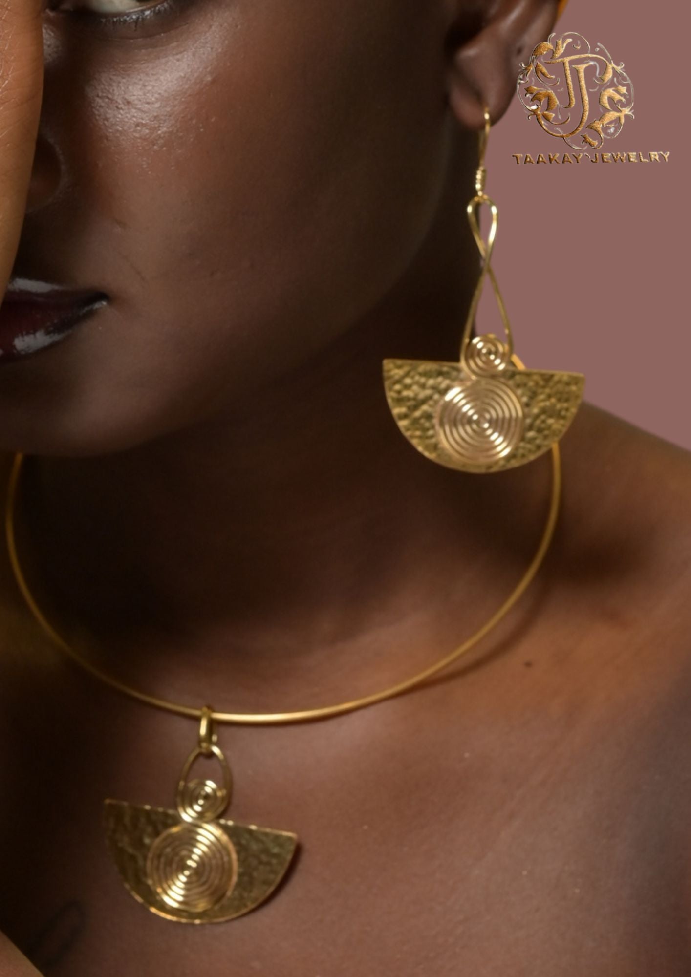  Boucles d'oreilles bronze "Reine Kobi Serwaa"