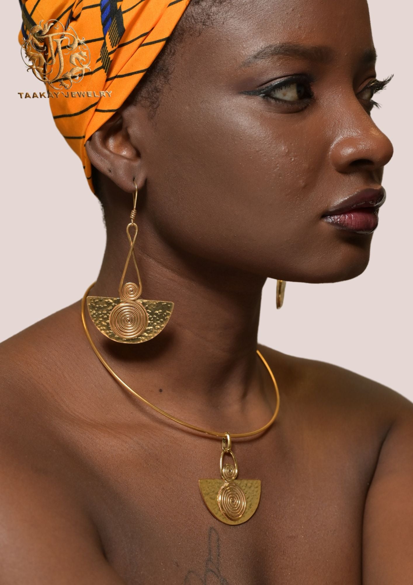  Boucles d'oreilles bronze "Reine Kobi Serwaa"