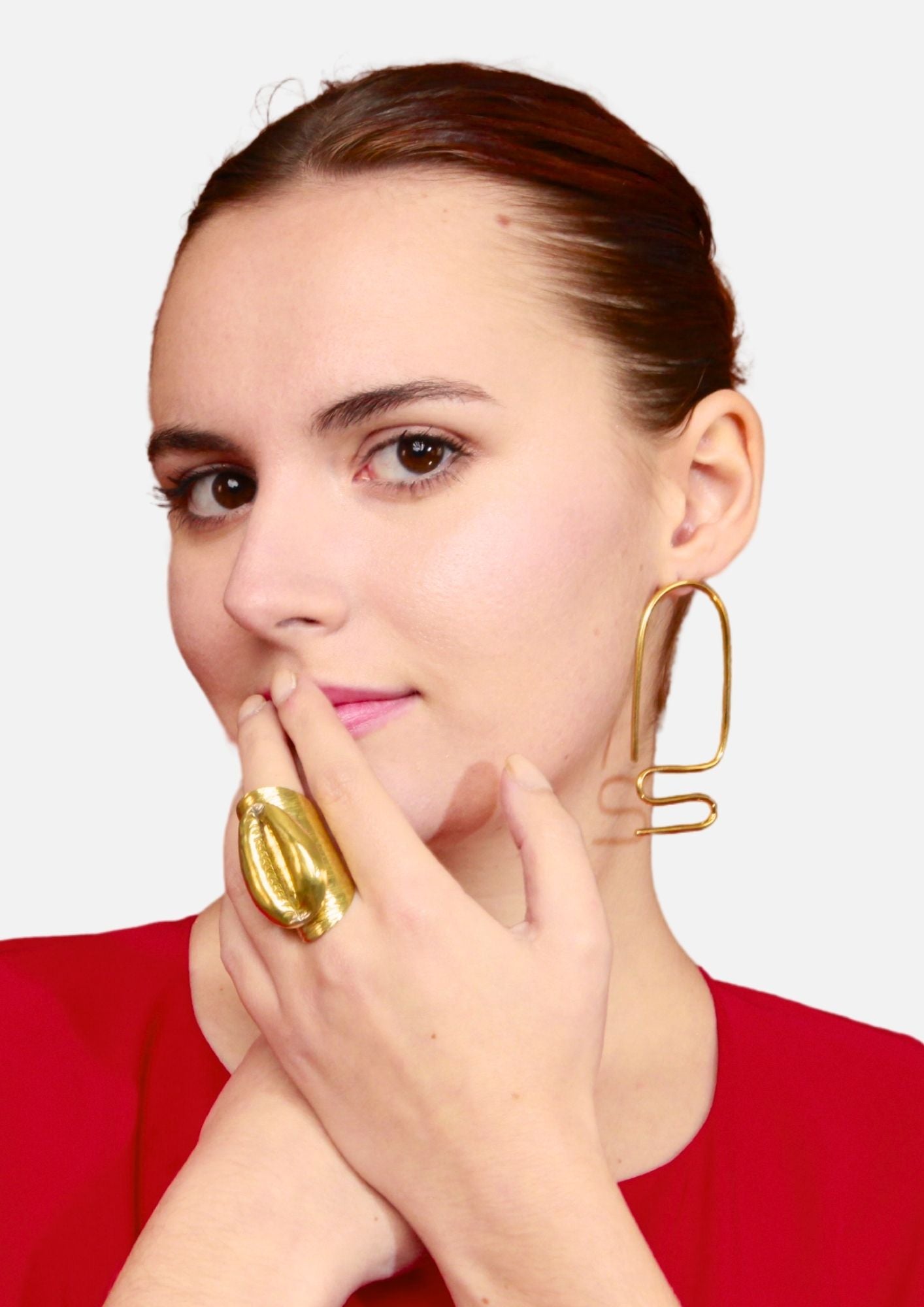 Boucles d’oreilles bronze «Diary»